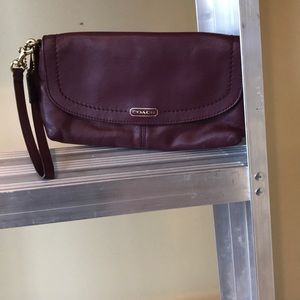 Coach Leather Wristlet